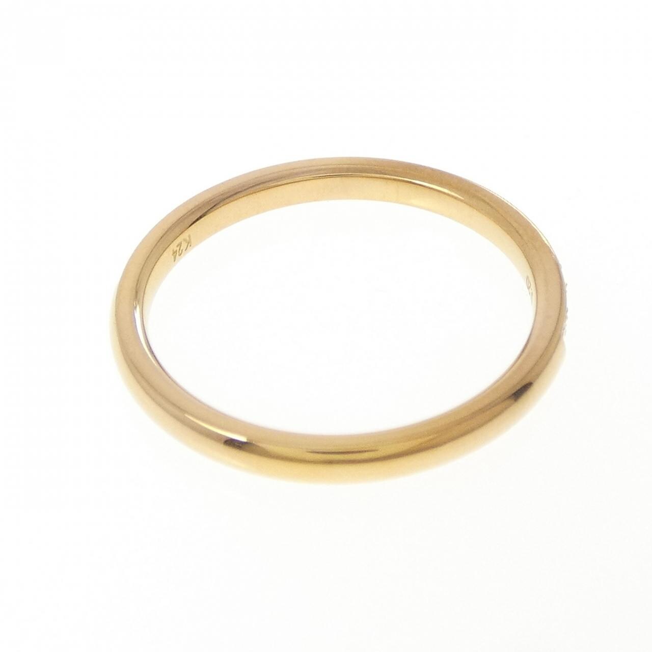 【リメイク】K24YG ハーフエタニティ ダイヤモンド リング 0.20CT