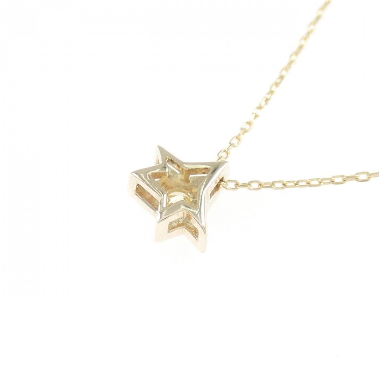 K10YG ダイヤモンド ネックレス 0.112CT