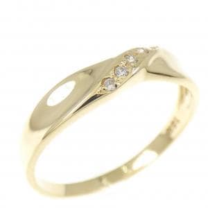 18KYG キュービック リング