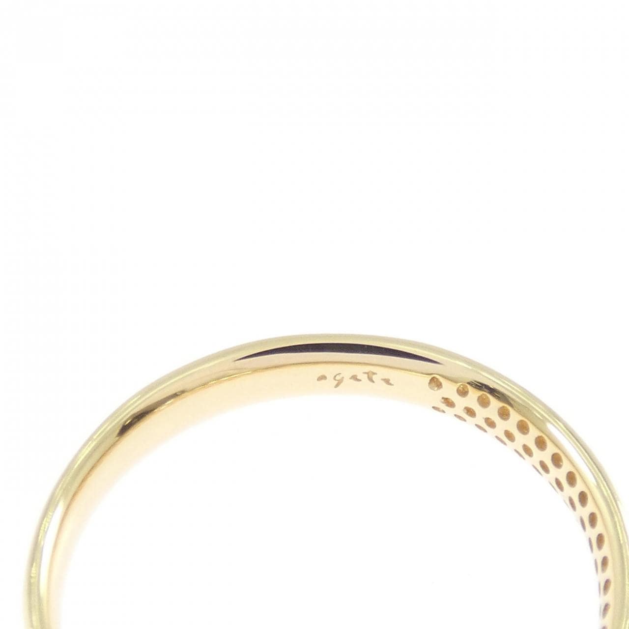 アガット ダイヤモンド リング 0.13CT