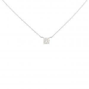 PT900/PT850 ソリティア ダイヤモンド ネックレス 0.185CT