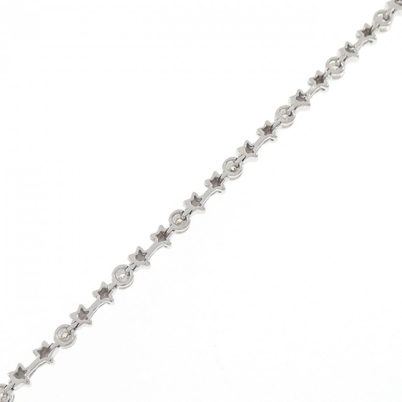 K18WG スター ダイヤモンド ブレスレット 0.16CT