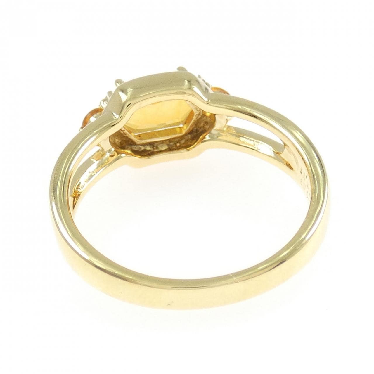 K18YG シトリン リング 1.16CT