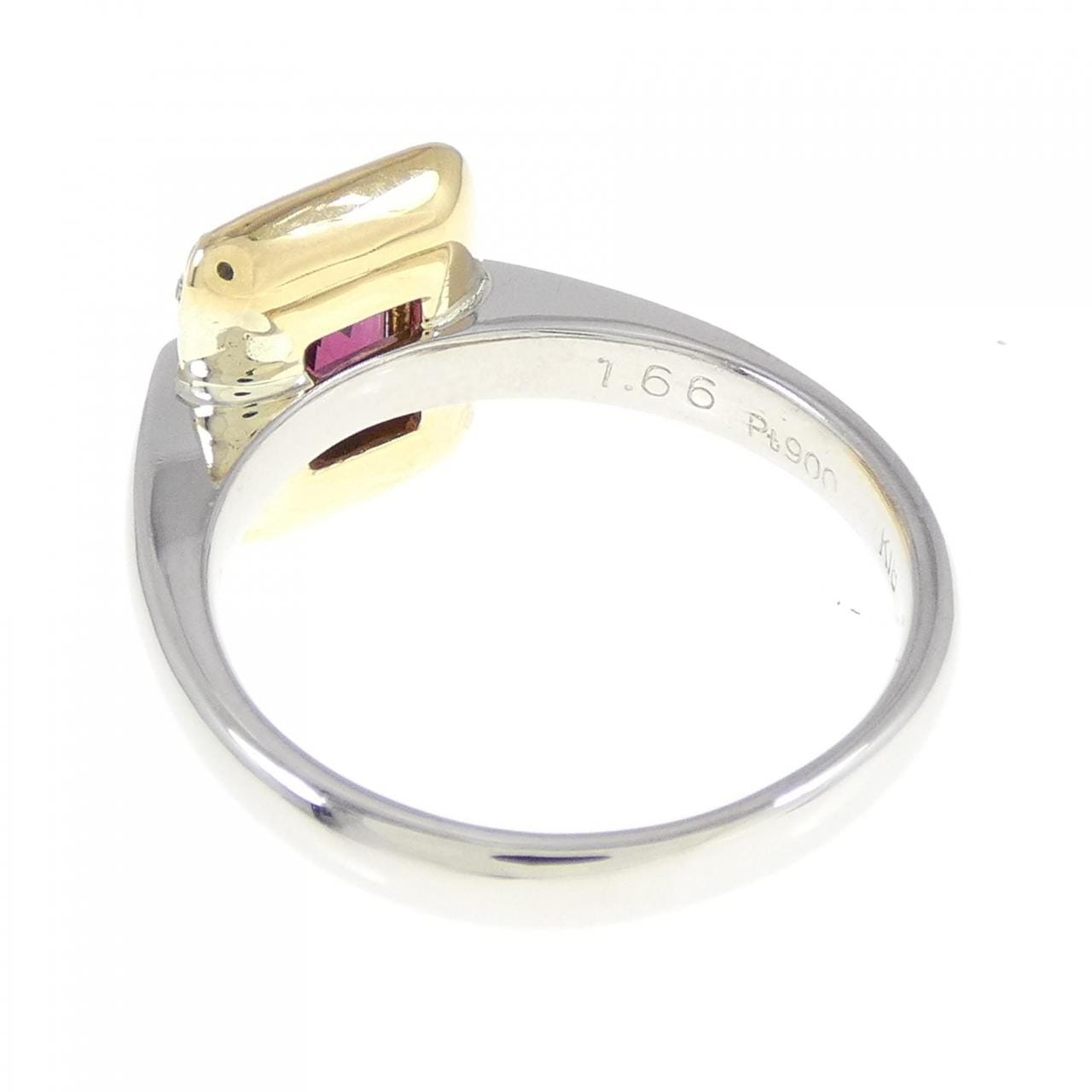 PT/K18YG Garnet Ring 1.66CT