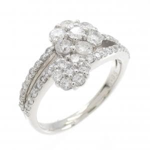 PT フラワー ダイヤモンド リング 0.85CT