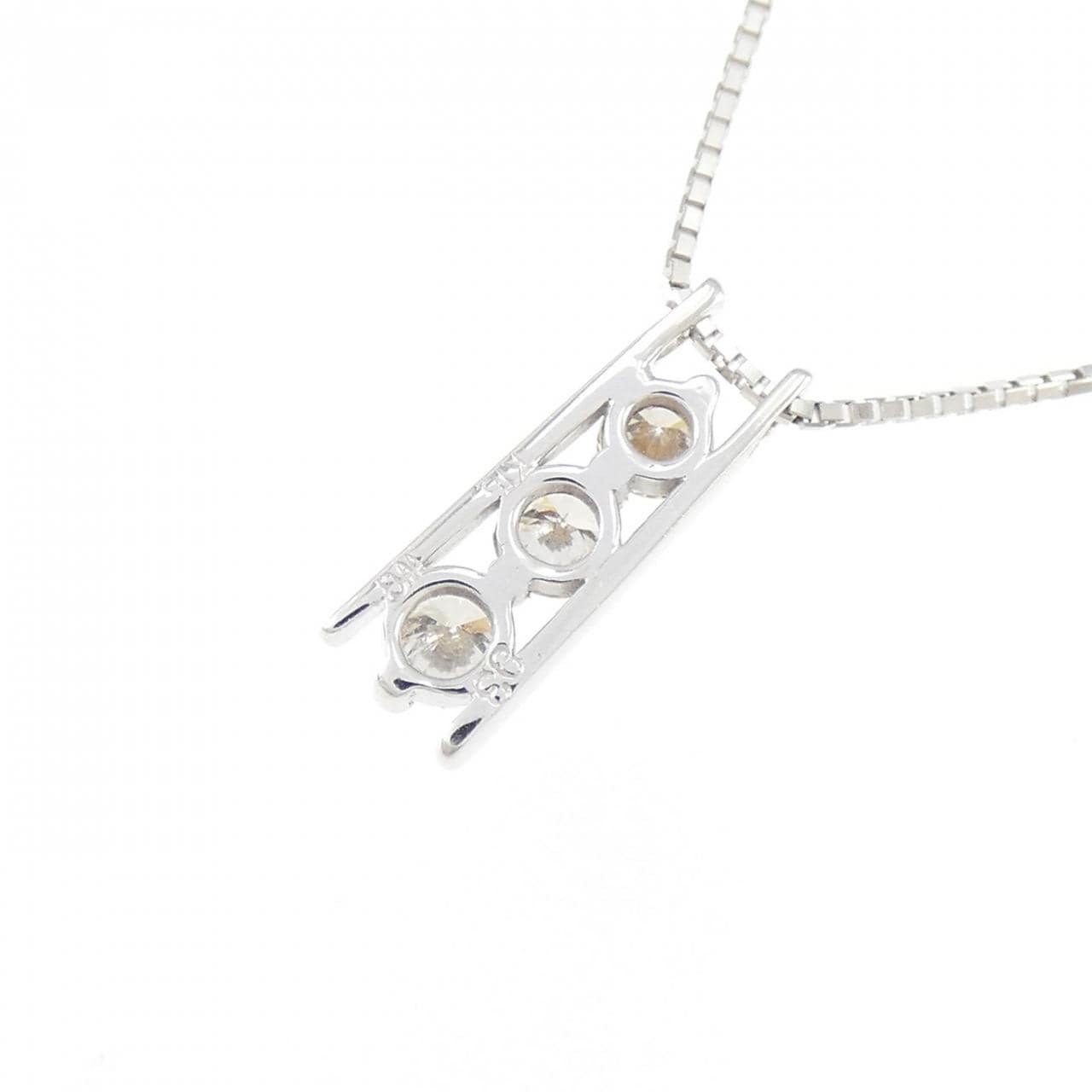 K18WG ダイヤモンド ネックレス 0.3CT