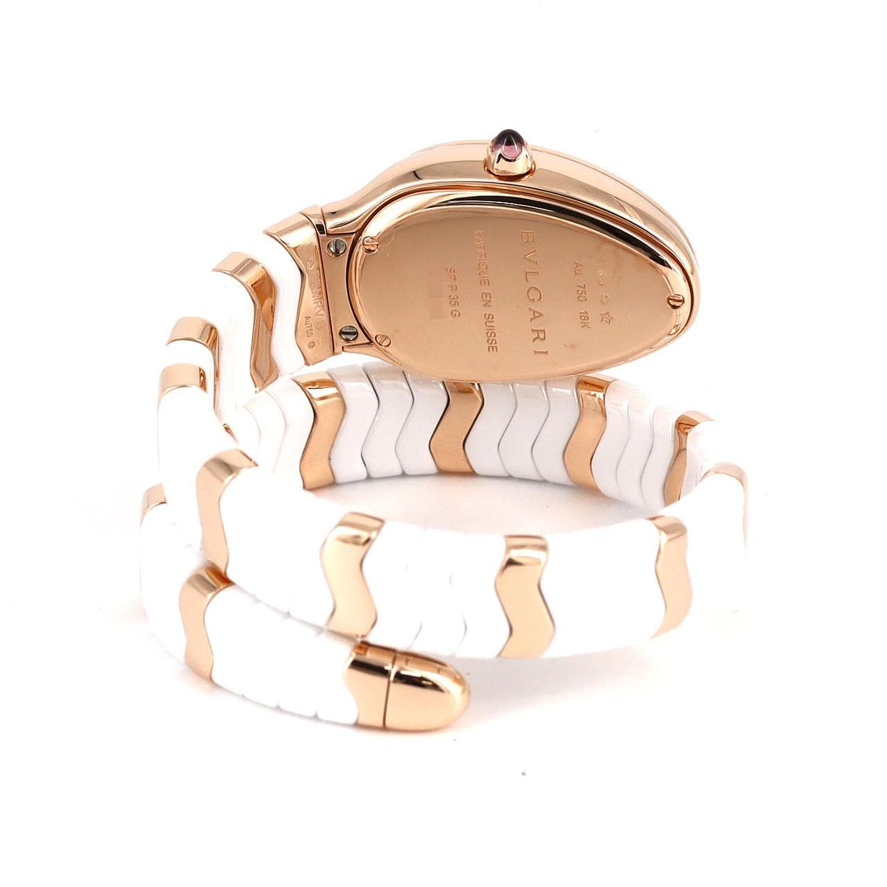 ブルガリ セルペンティスピガ セラミックxPG/D･ブレスD Sサイズ SPP35G/SPP35WGDWCGD1.1T PG･RG クォーツ