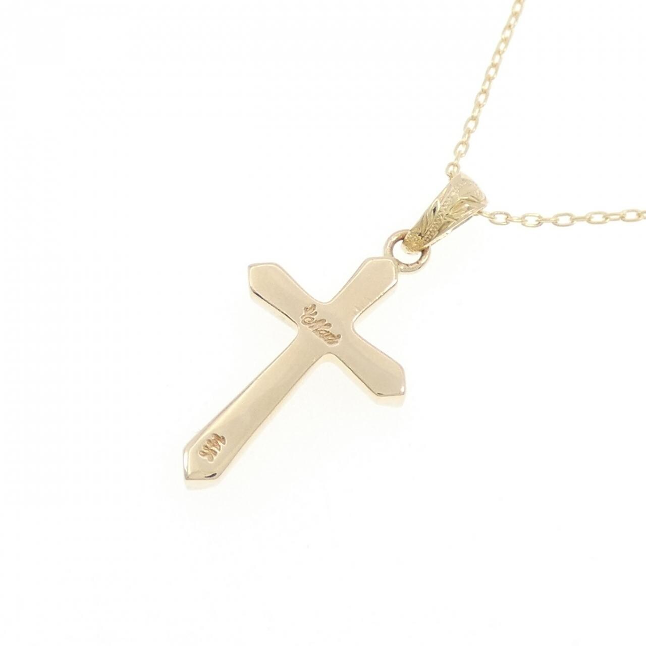 14KYG/K14YG クロス ネックレス