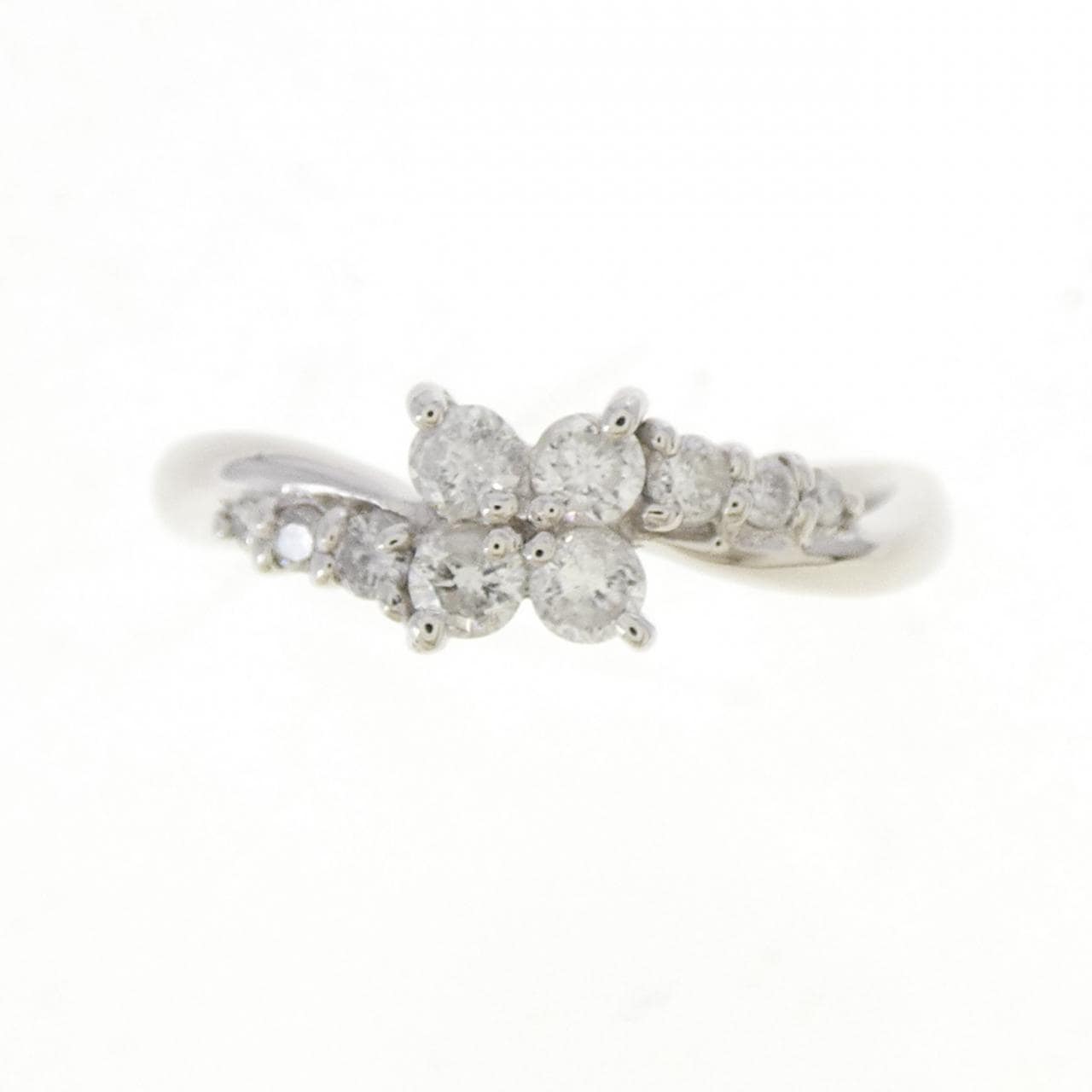 PT900 フラワー ダイヤモンド リング 0.32CT