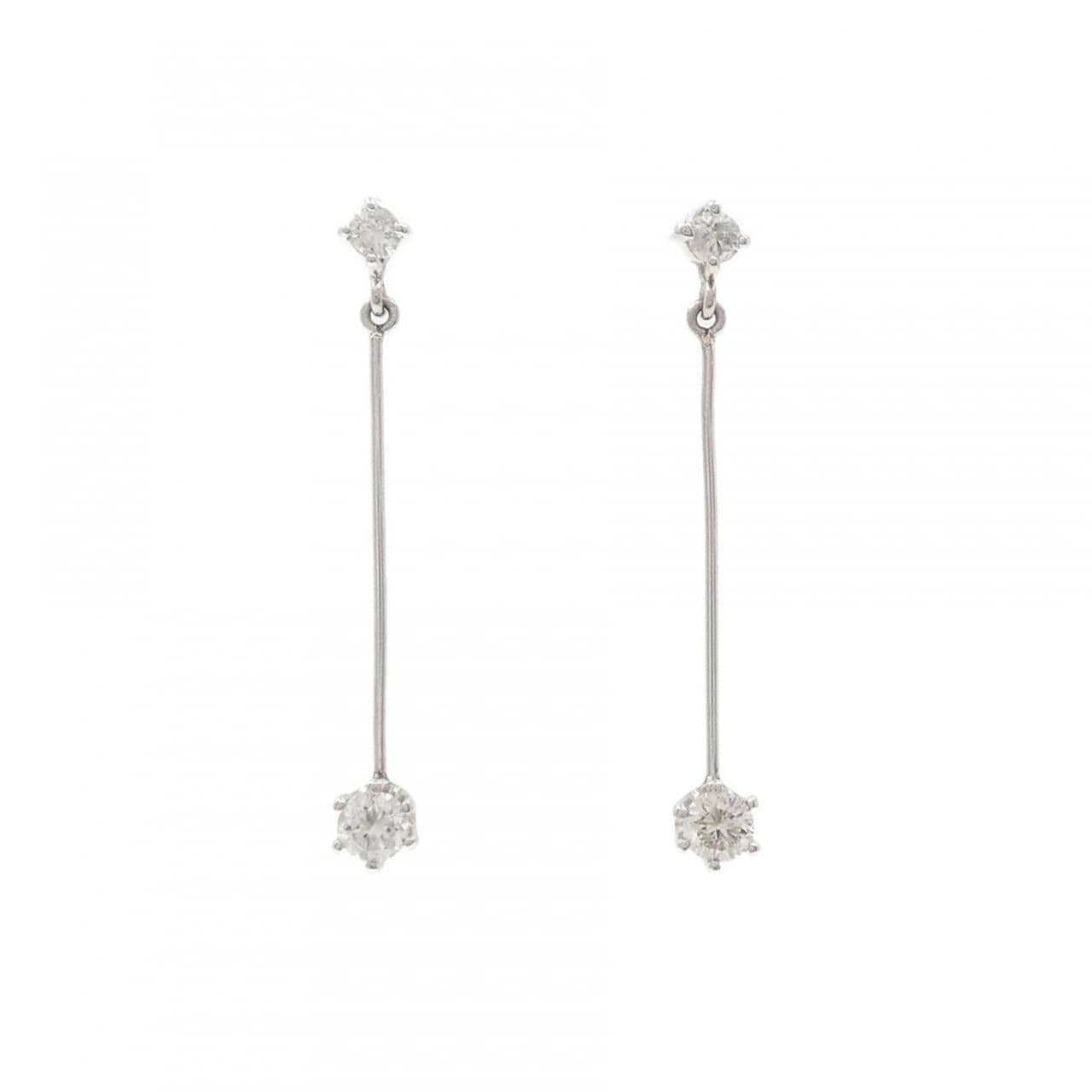 PT900 ダイヤモンド ピアス 0.36CT