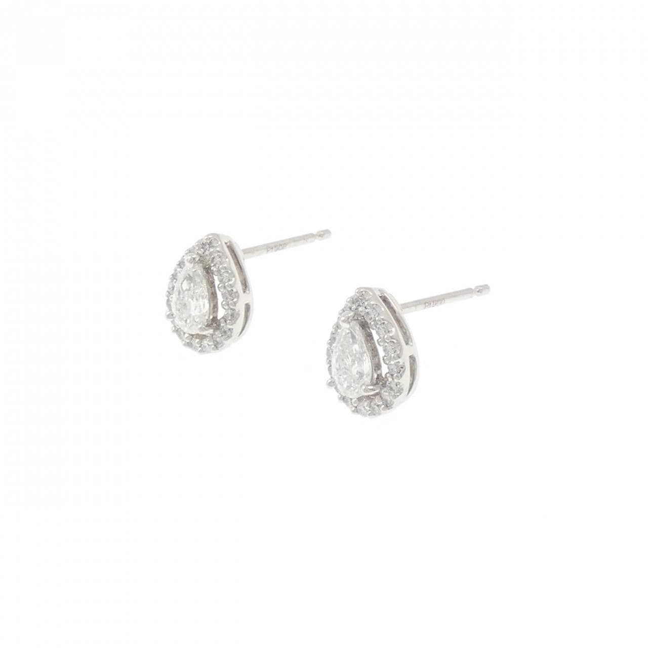 PT900 ダイヤモンド ピアス 0.497CT