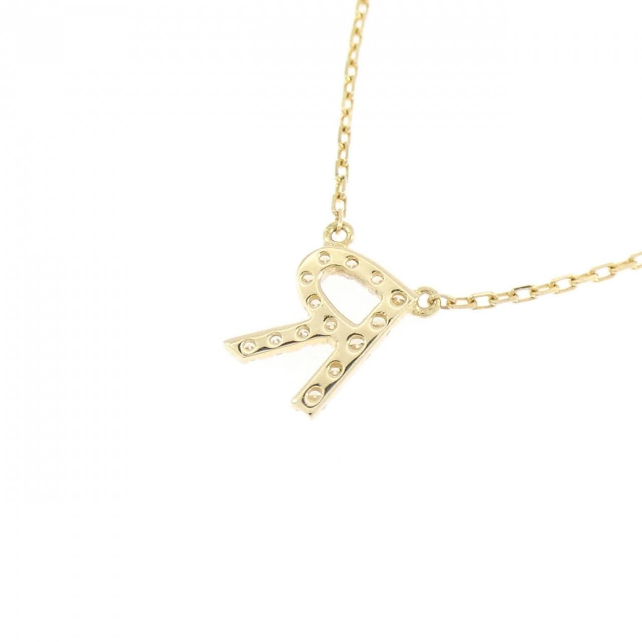 アーカー イニシャル ネックレス 0.06CT