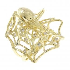 K18YG スパイダー ダイヤモンド リング 0.24CT
