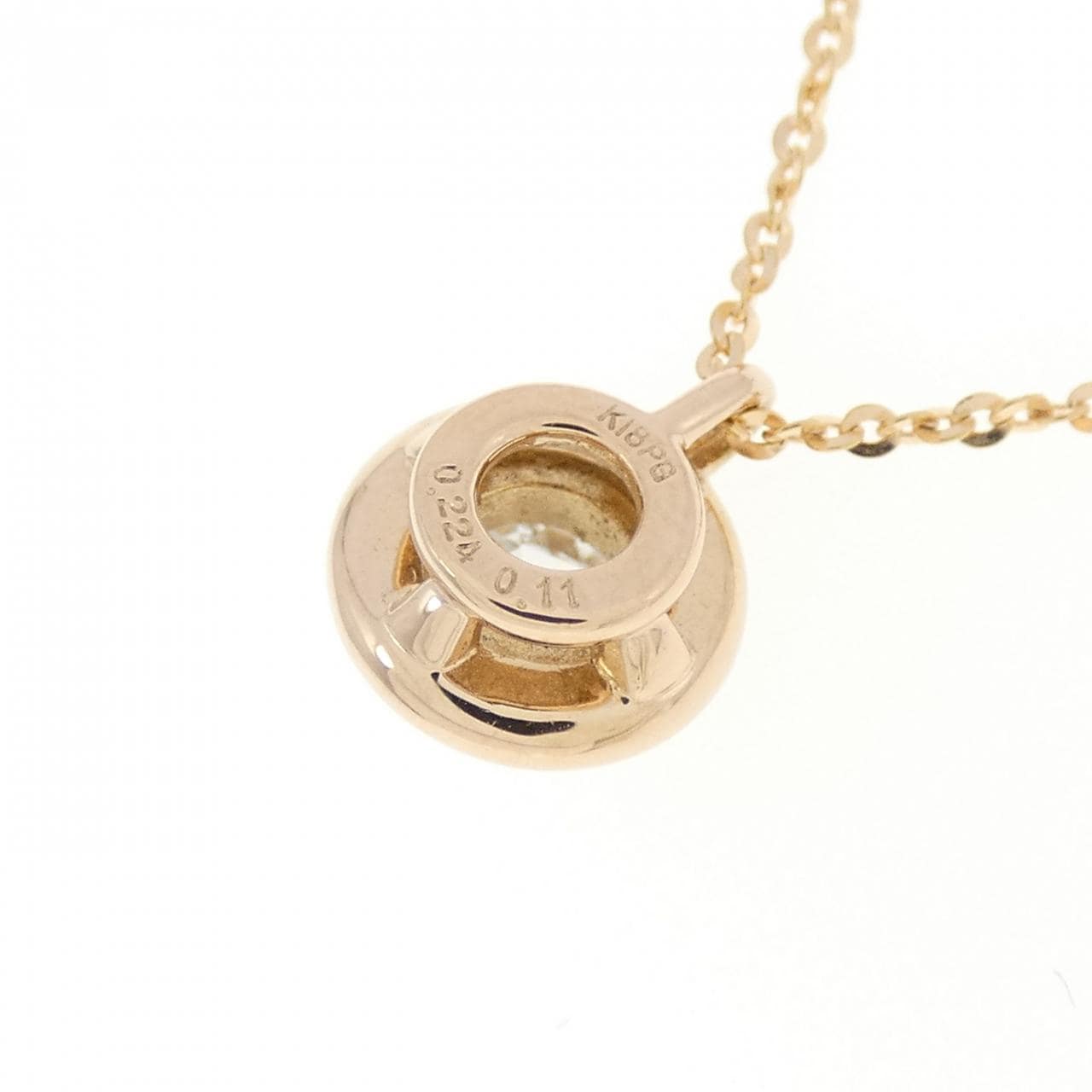 K18PG ダイヤモンド ネックレス 0.224CT
