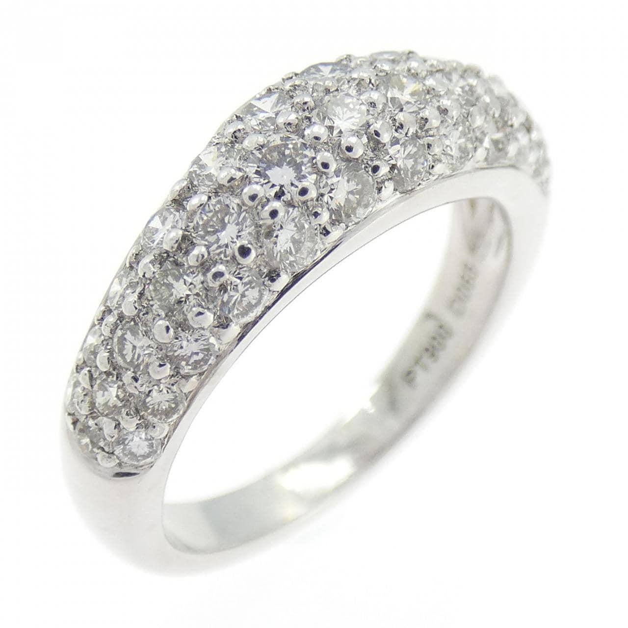 PT900 パヴェ ダイヤモンド リング 0.65CT