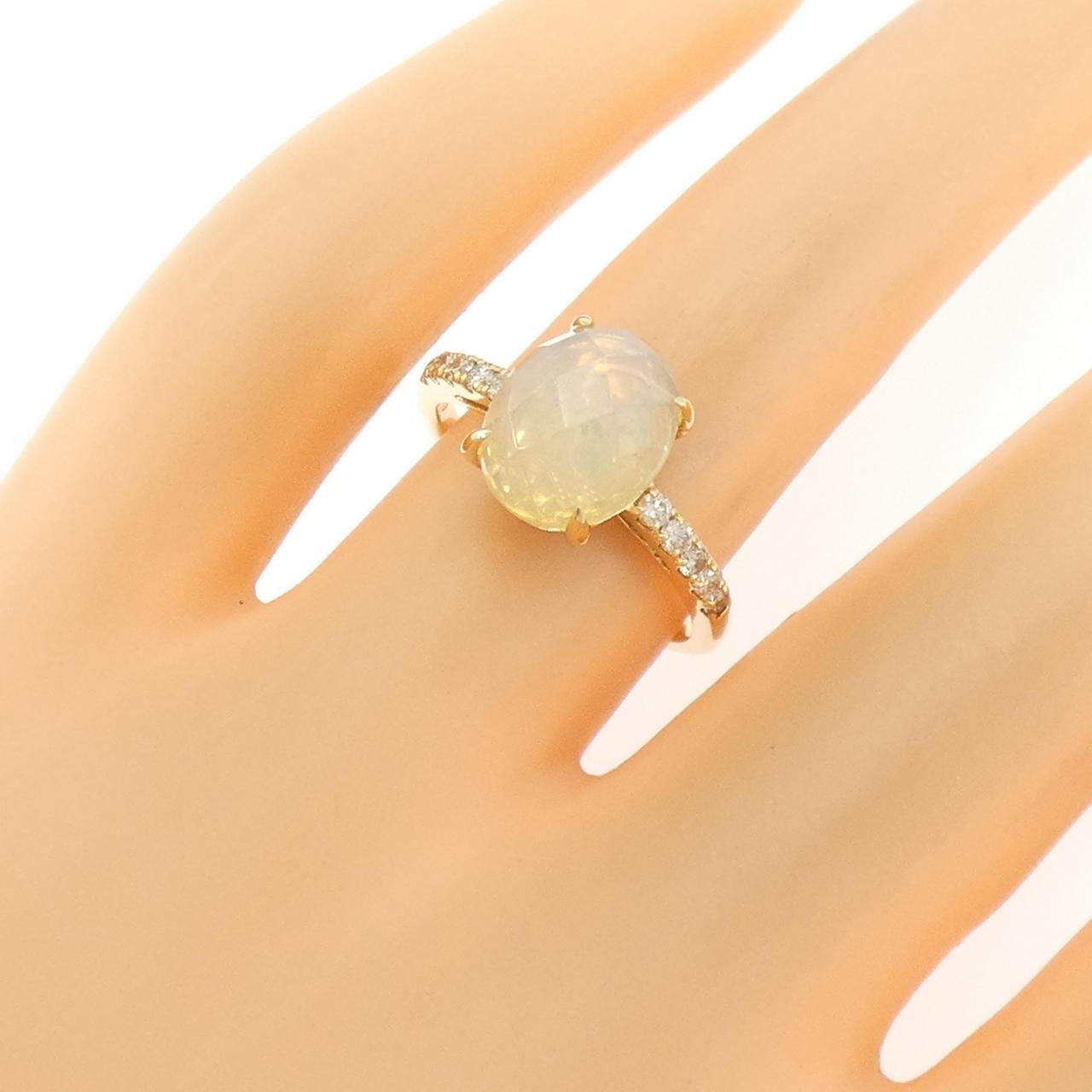 K18YG カラーストーン リング