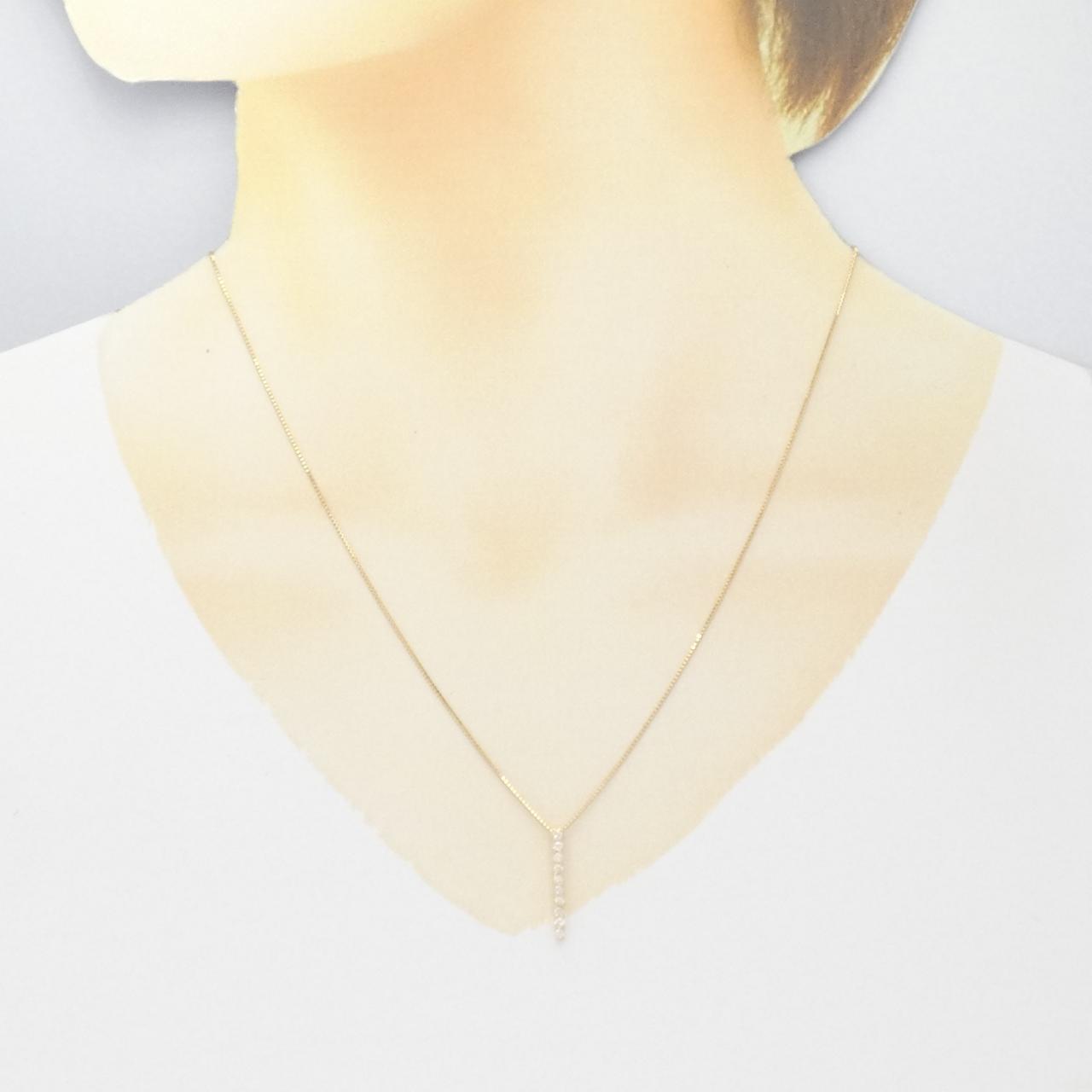 K18YG ダイヤモンド ネックレス 0.20CT