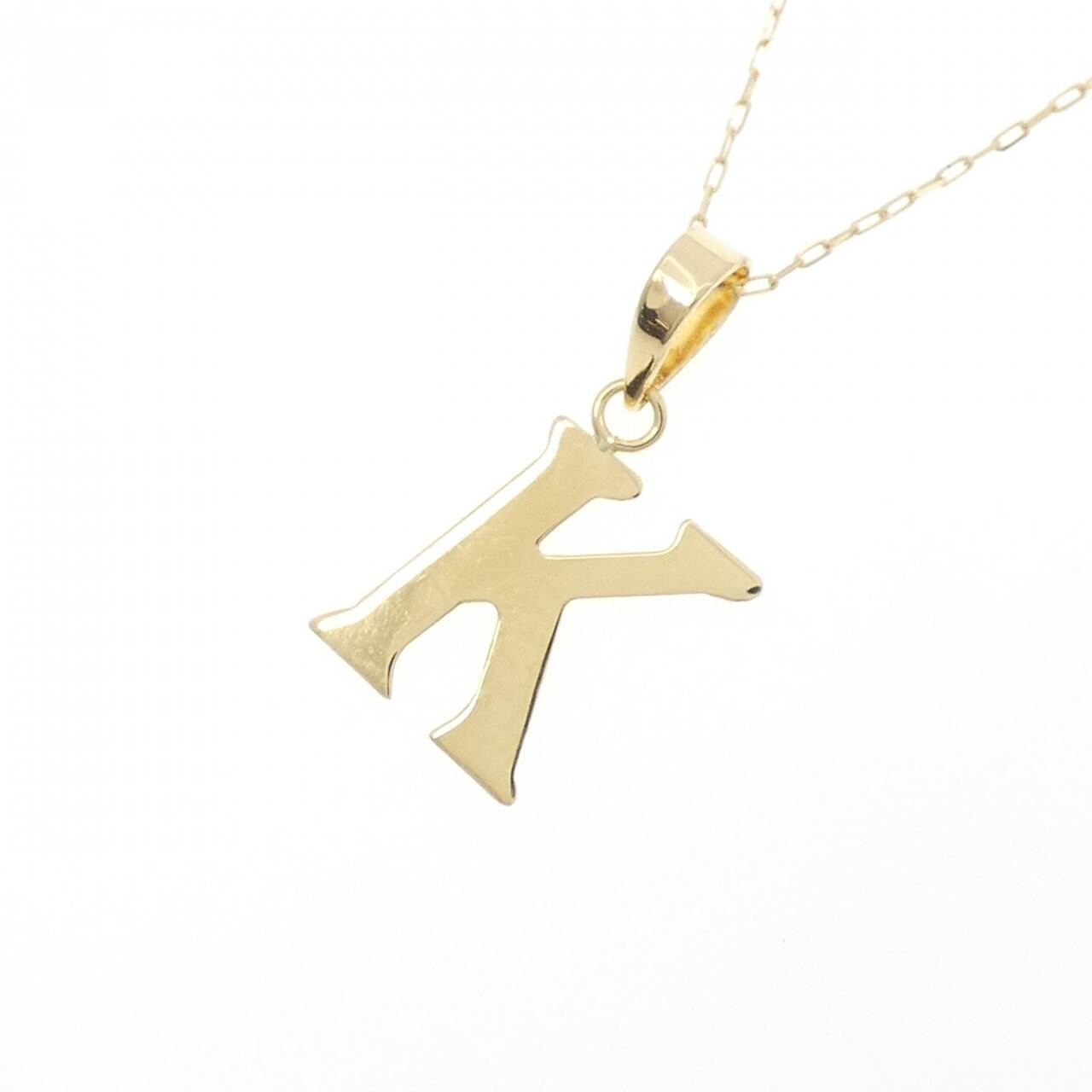 【新品】K18YG イニシャルK ネックレス
