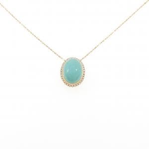 K18YG ターコイズ ネックレス 8.17CT