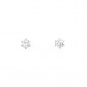 【リメイク】PT900/ST ダイヤモンド ピアス 0.244CT 0.259CT F-G VS2 VG-Good