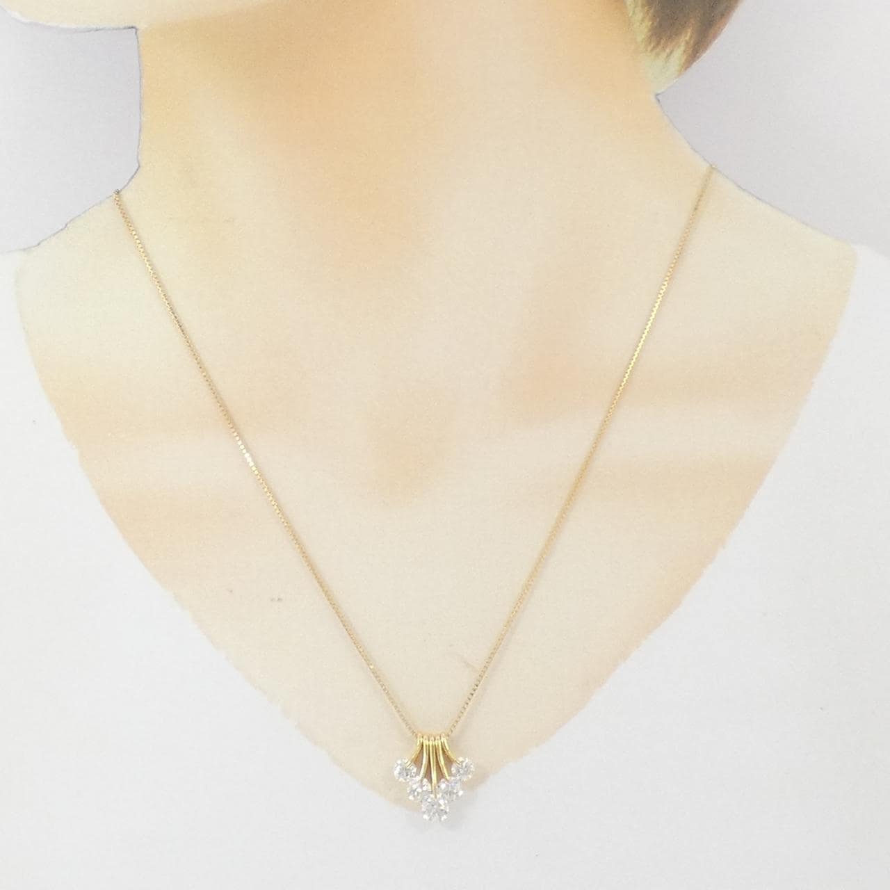 K18YG 2WAY ダイヤモンド ネックレス 2.00CT