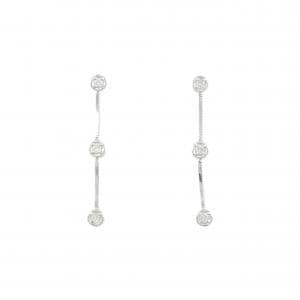 K18WG ダイヤモンド ピアス 0.20CT