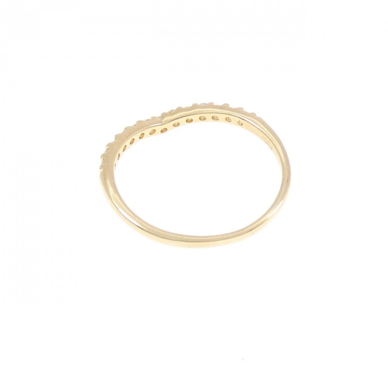 K18YG ダイヤモンド ピンキー リング