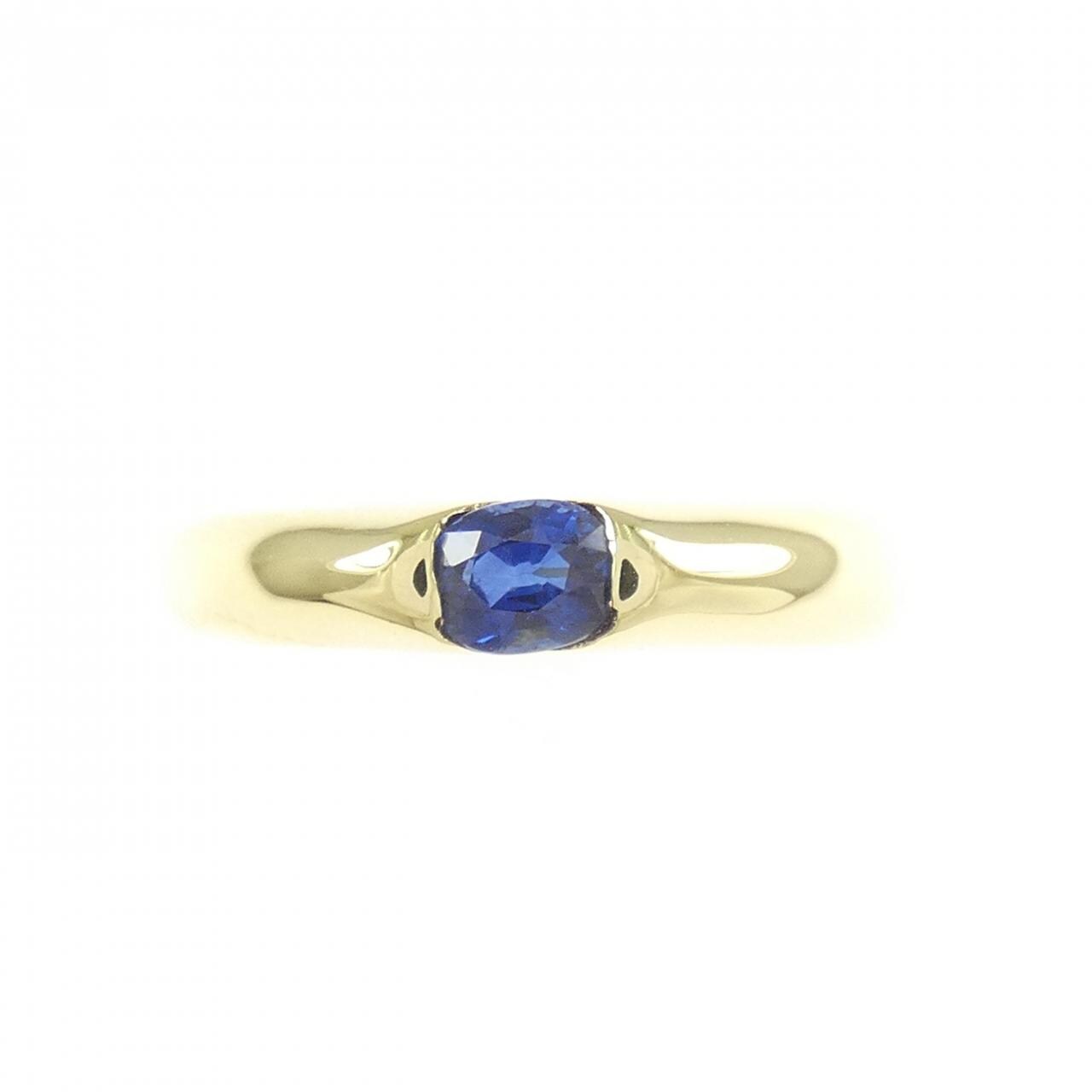K18YG サファイヤ リング 0.30CT