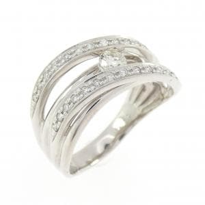 K18WG ダイヤモンド リング 0.30CT