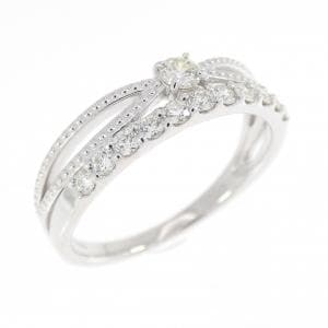 K18WG ダイヤモンド リング 0.28CT