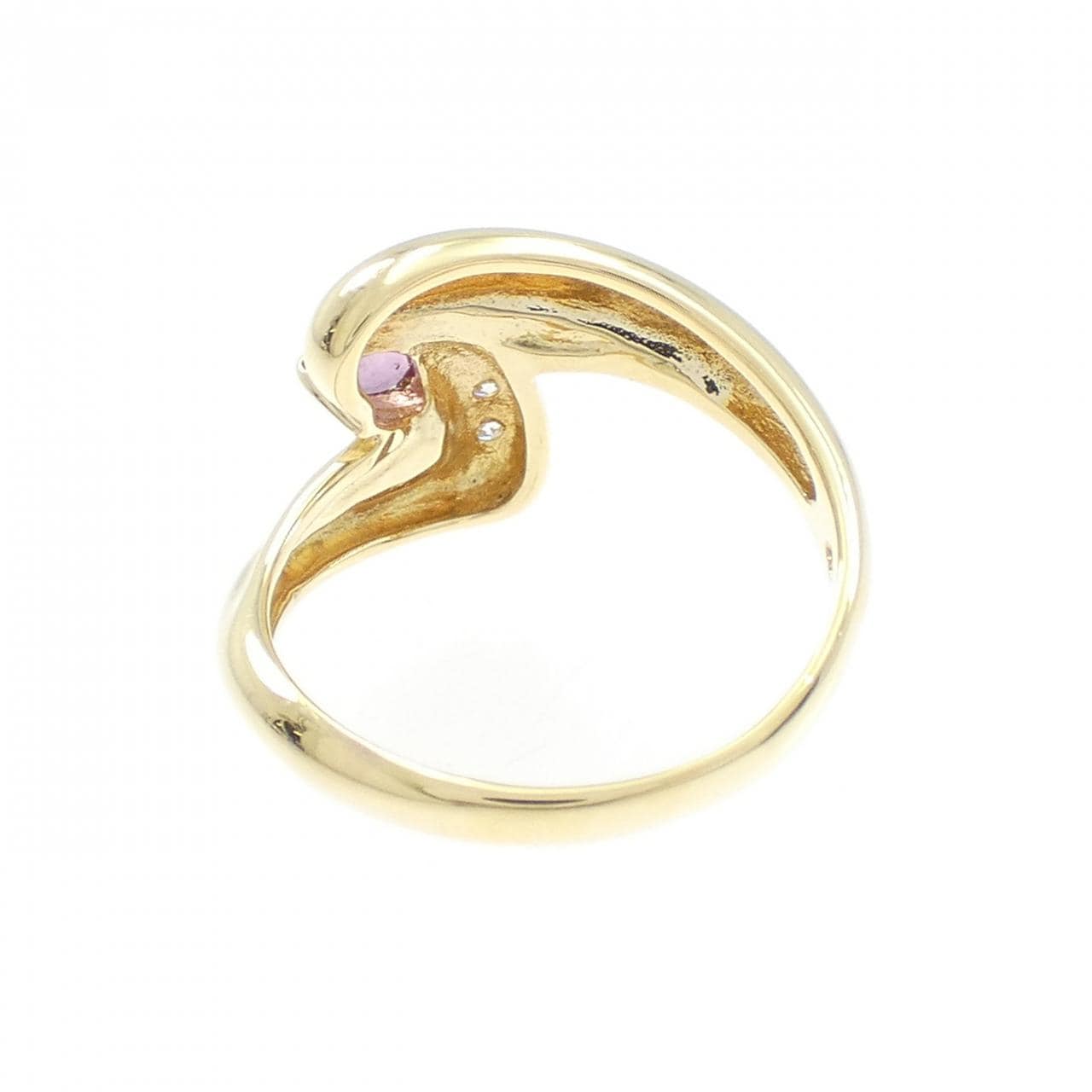 K18YG ルビー リング 0.20CT
