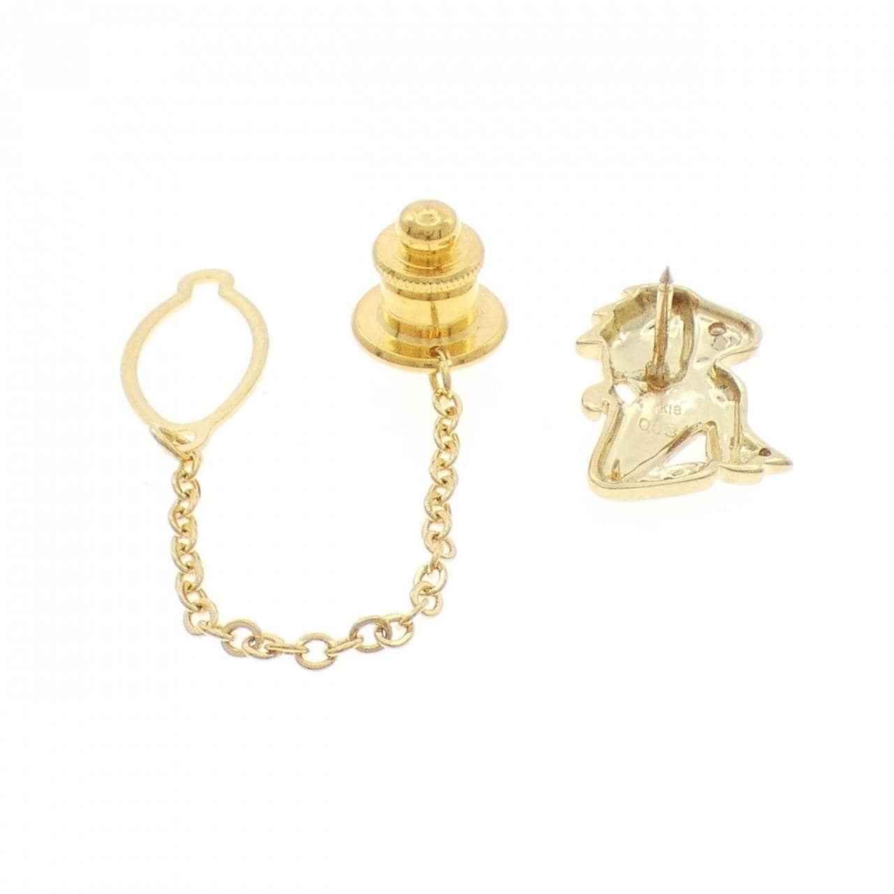 K18YG ダイヤモンド タイタック 0.03CT