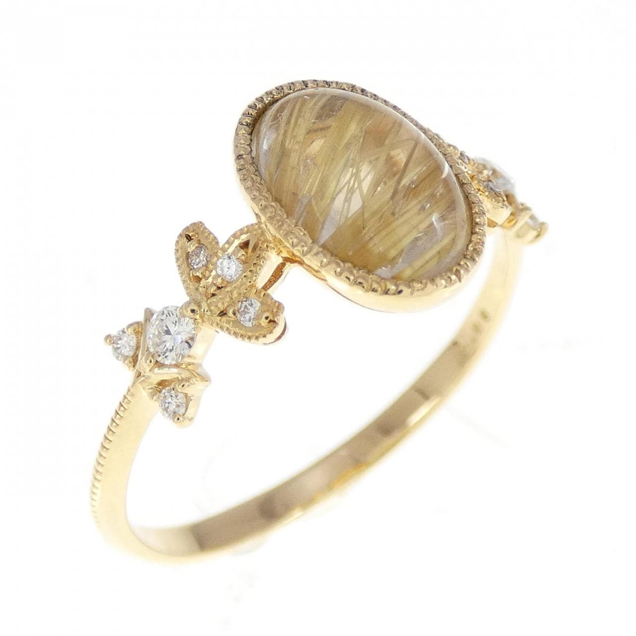 K18YG Quartz Ring