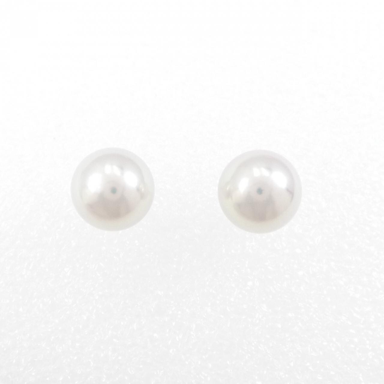 シルバークラスプ/K14WG アコヤパール ネックレス ピアスセット8.5-9mm