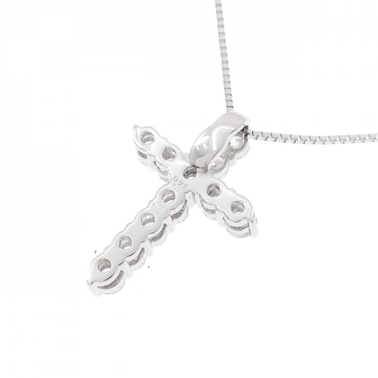 PT Cross Diamond Necklace 0.71CT