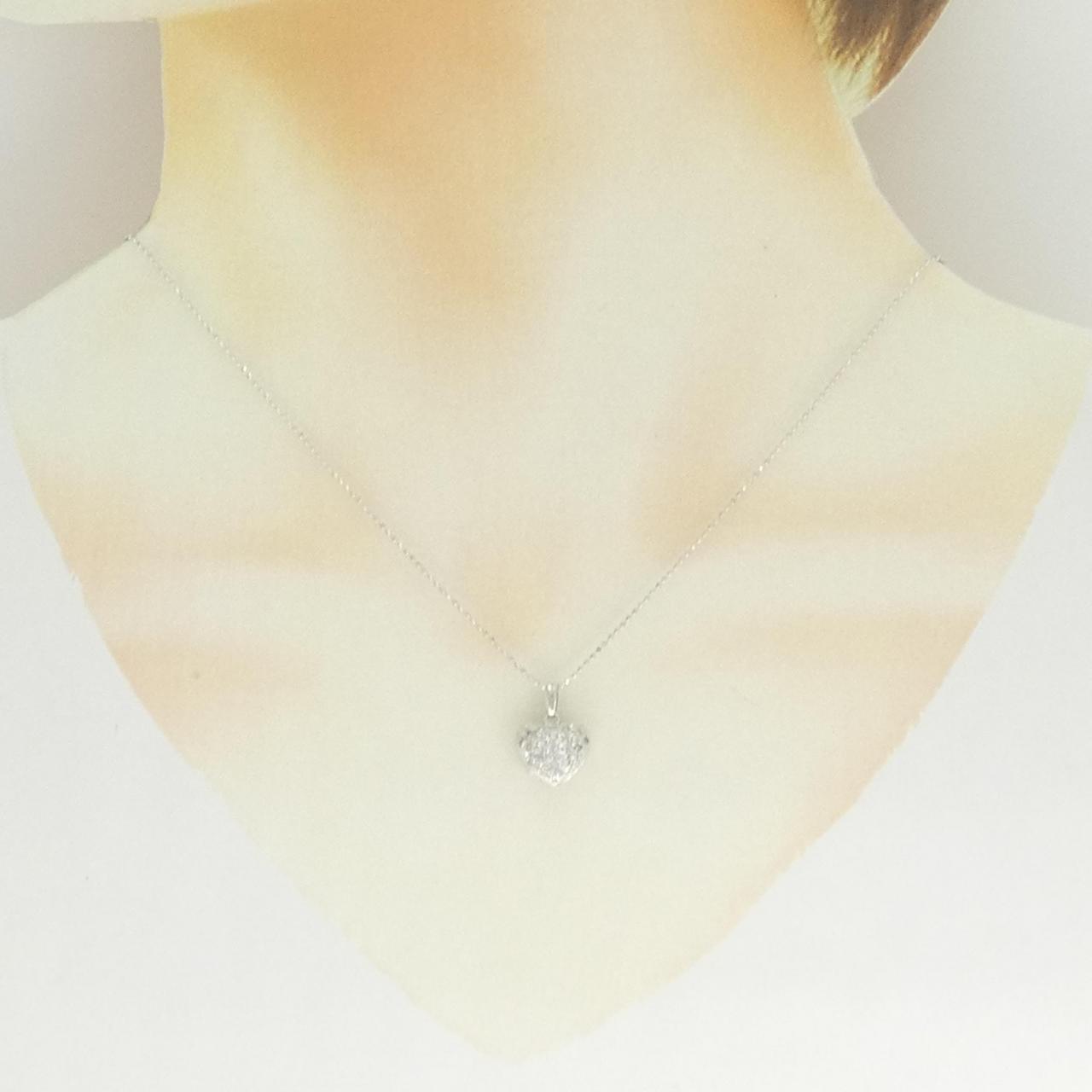K14WG ダイヤモンド ネックレス 0.20CT