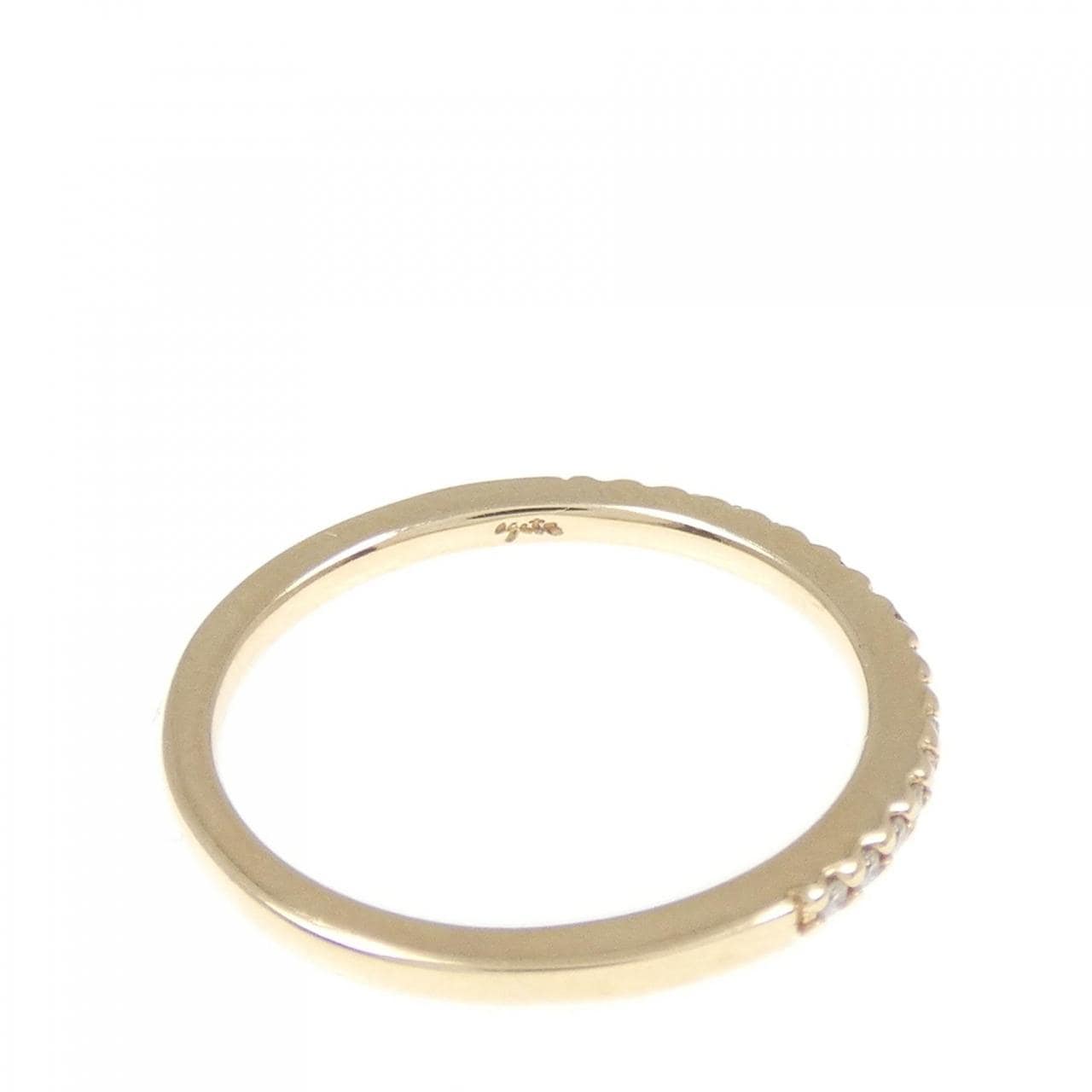アガット ダイヤモンド ピンキー リング 0.05CT