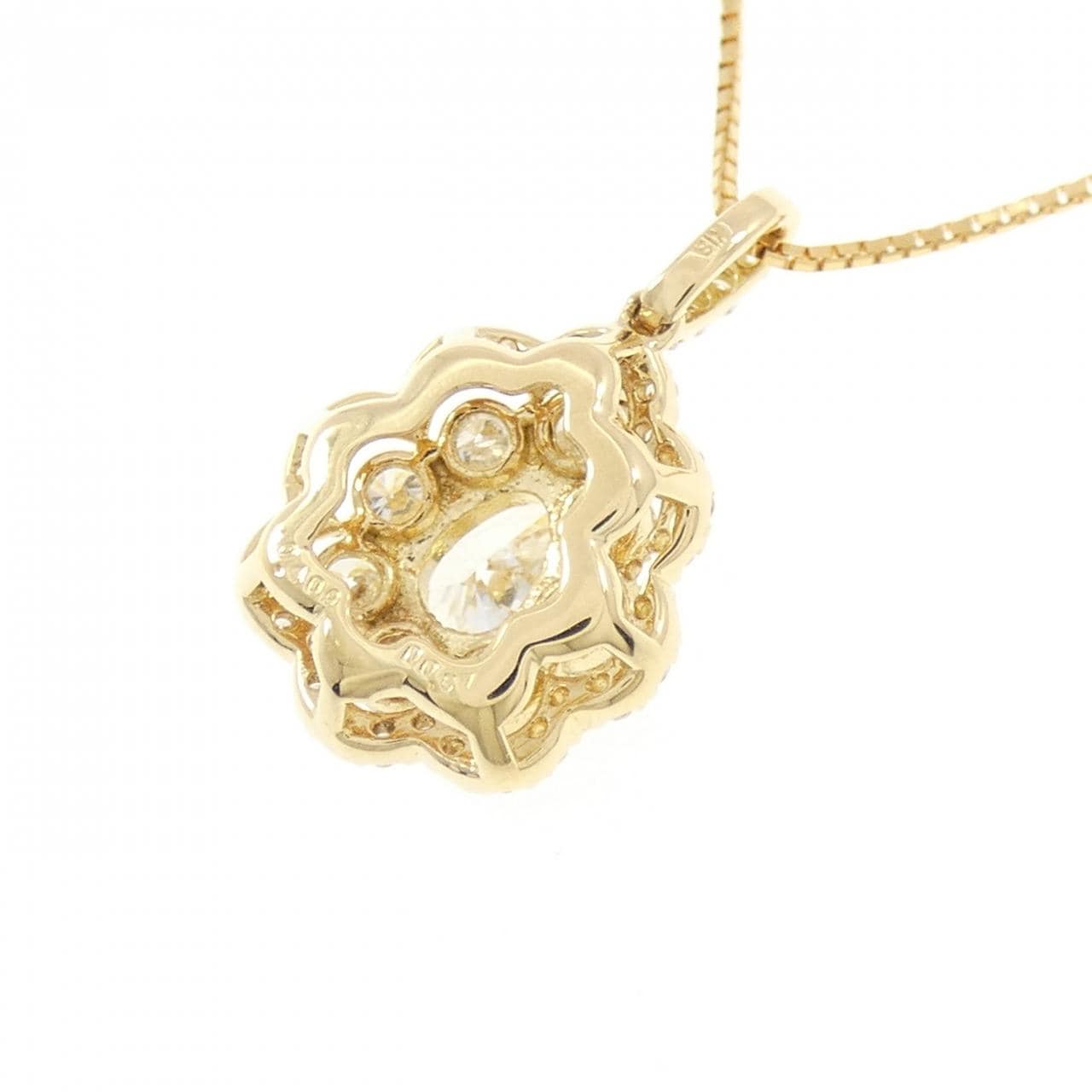 K18YG ダイヤモンド ネックレス 0.409CT