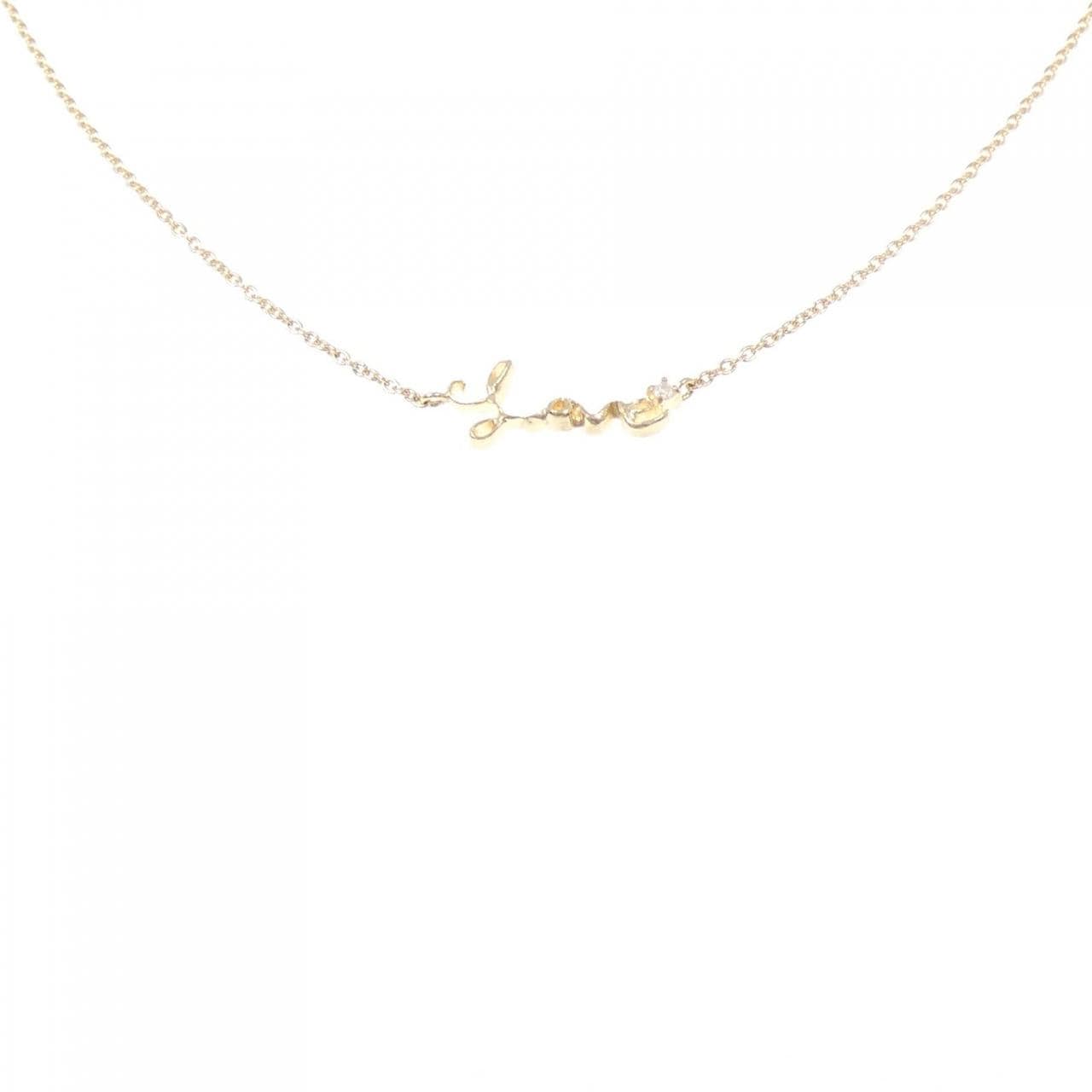 シエナ ロゼ ダイヤモンド ネックレス 0.08CT