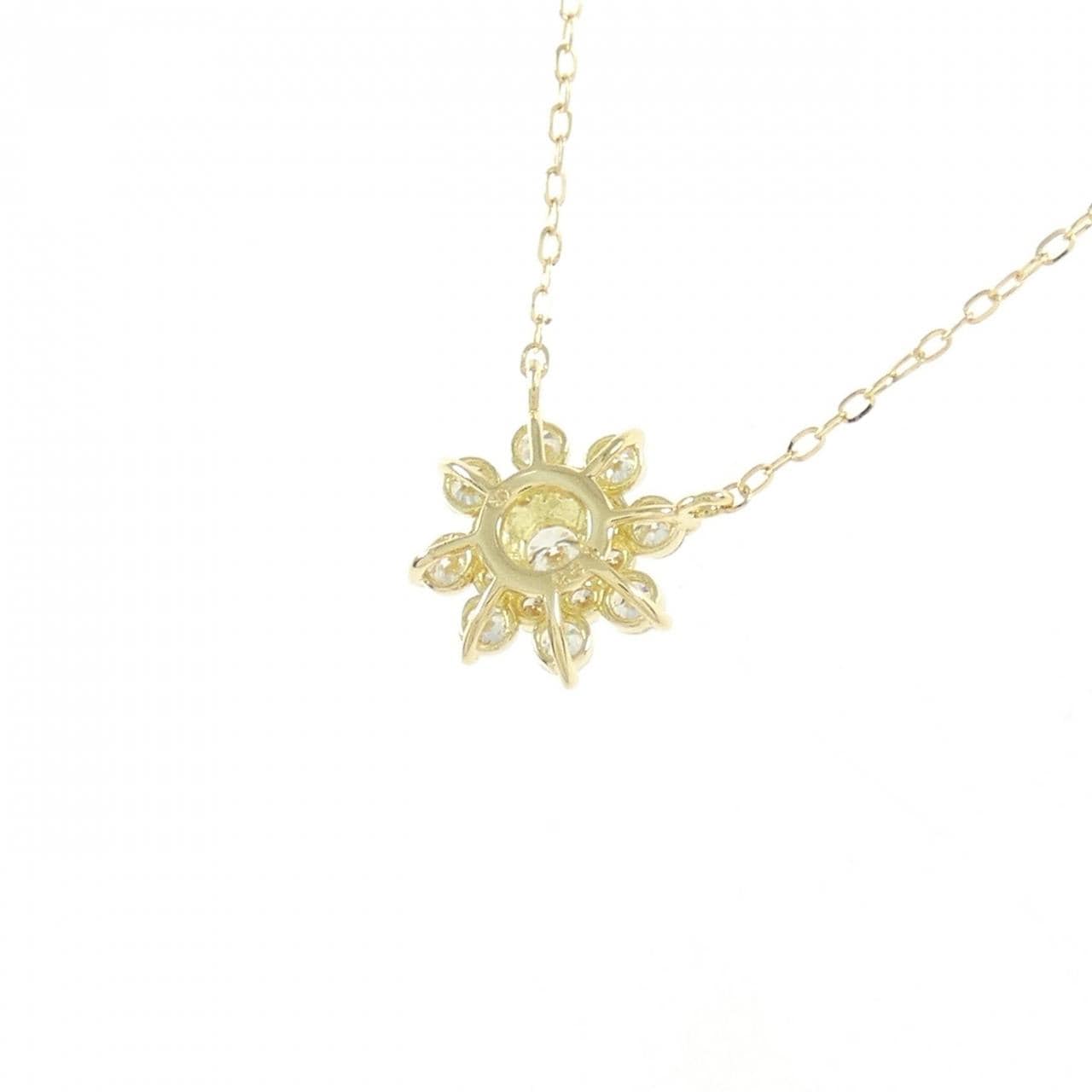 K18YG 花朵钻石项链 0.30CT