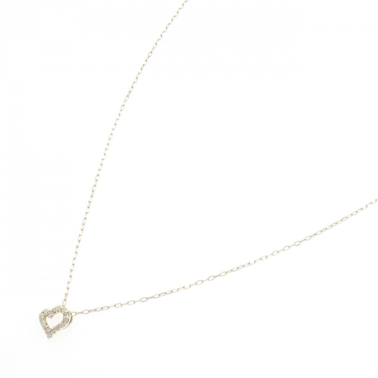 K10YG ハート ダイヤモンド ネックレス 0.05CT