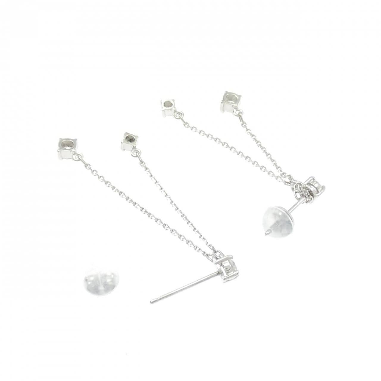 PT900钻石耳环 0.50 克拉