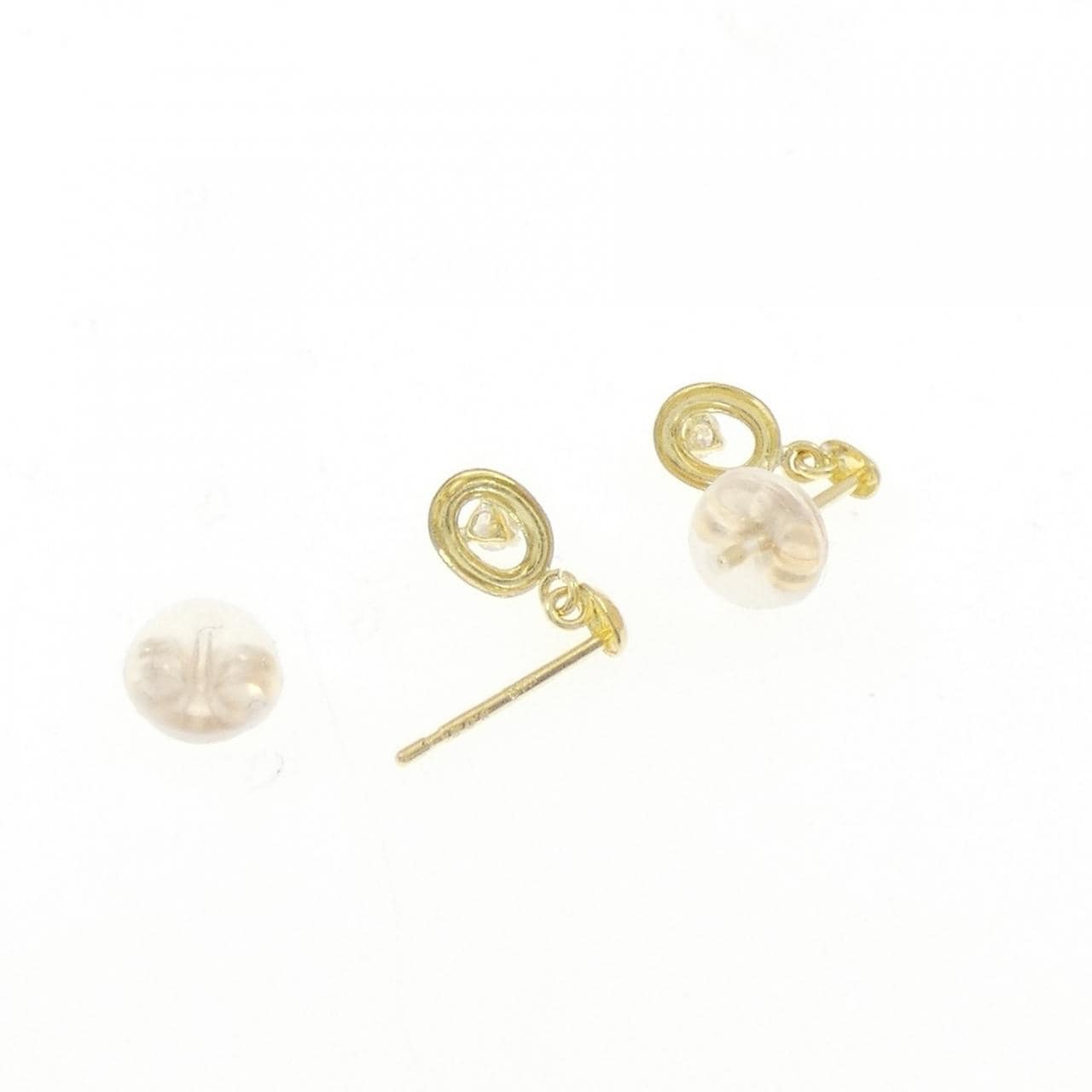 K18YG ダイヤモンド ピアス 0.04CT