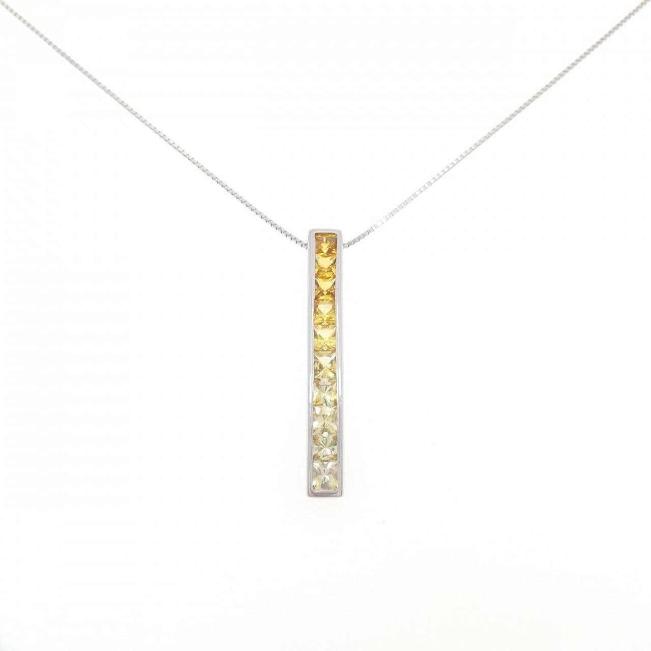 K18WG サファイヤ ネックレス 2.56CT
