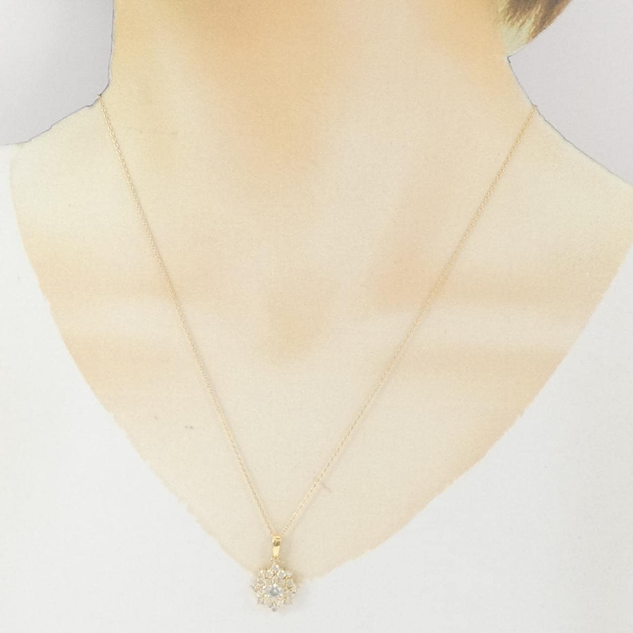 K18YG ダイヤモンド ネックレス 1.00CT