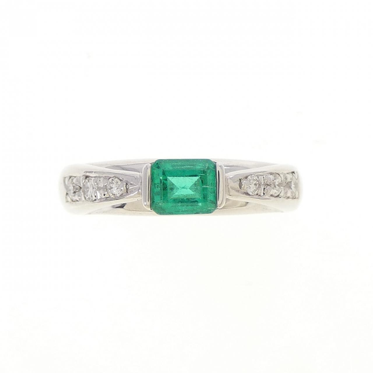 PT900 エメラルド リング 0.40CT