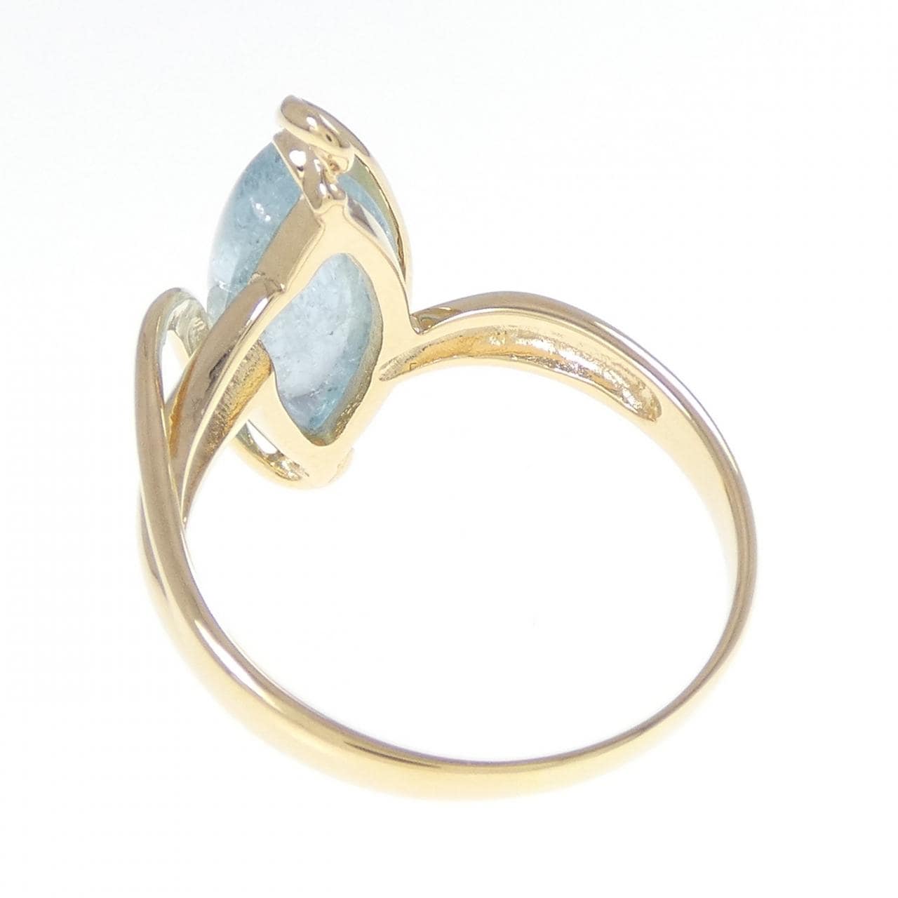 K18YG アクアマリン リング