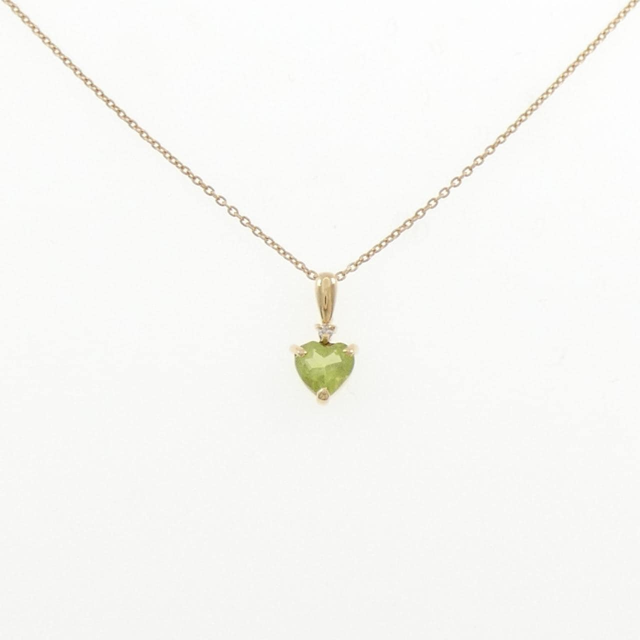 K18YG/K10YG ペリドット ネックレス