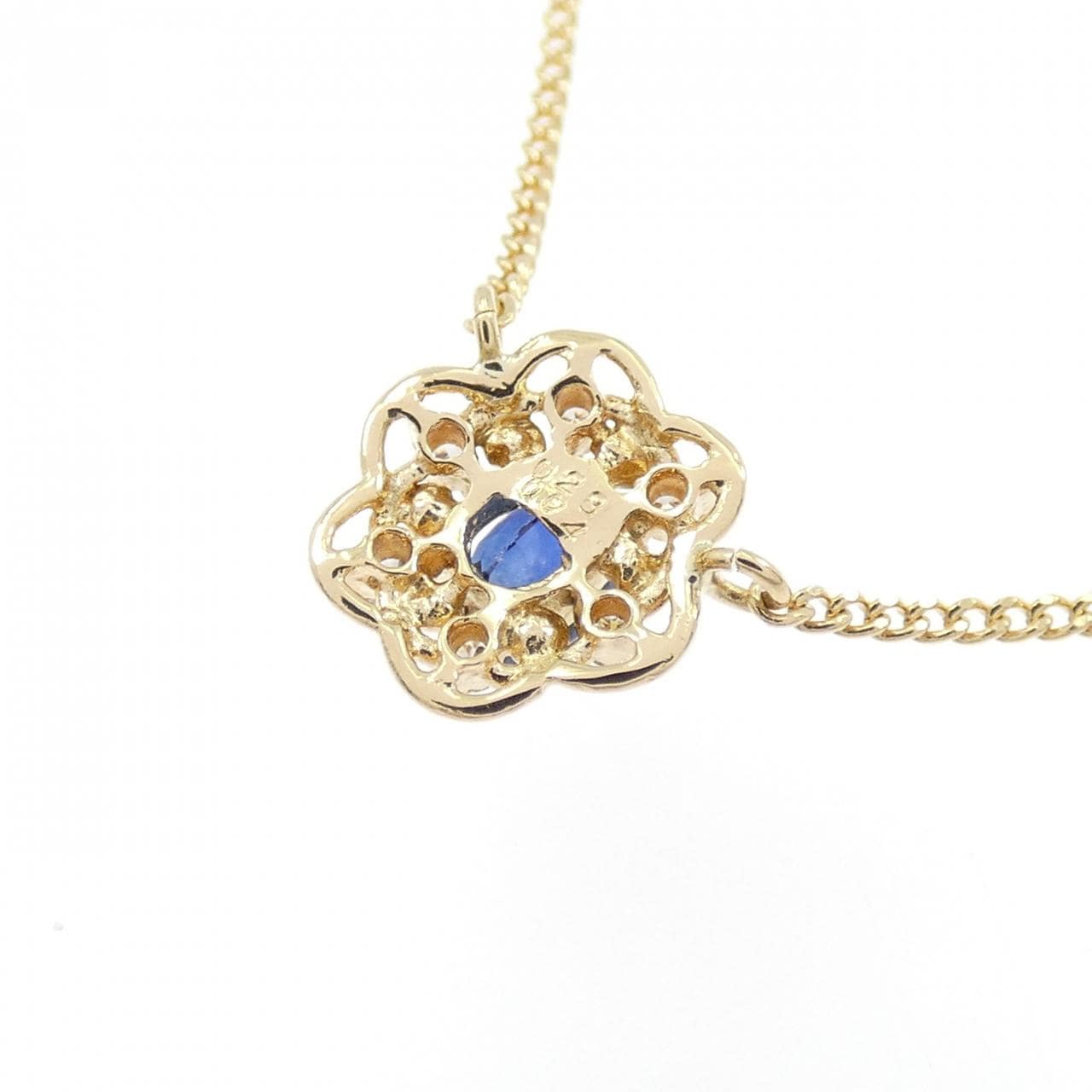 K18YG サファイヤ ネックレス 0.28CT