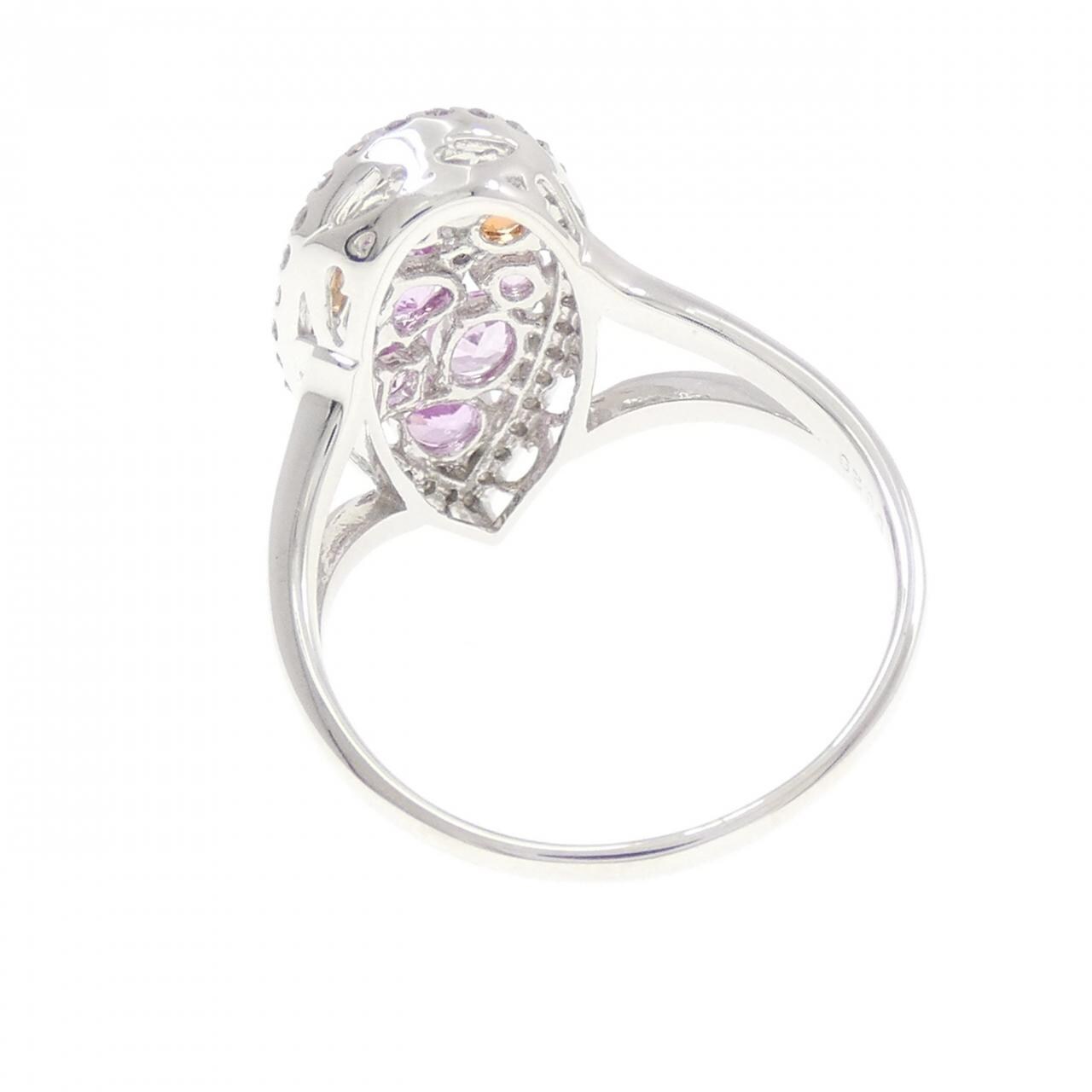 K18WG サファイヤ リング 0.87CT